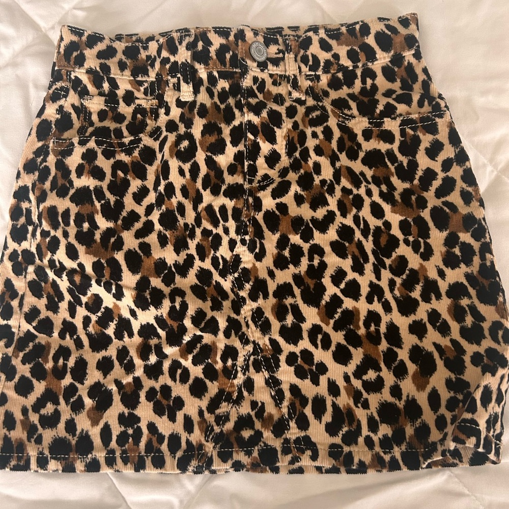 Old Navy Tan and Brown Corduroy Pencil Mini Skirt